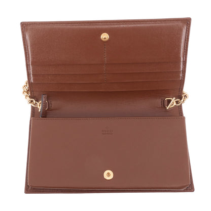Gucci Horsebit 1955 GG Supreme Canvas Wallet on Chain Bag