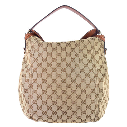 Gucci Brick Lane Medium Monogram Canvas Hobo Bag