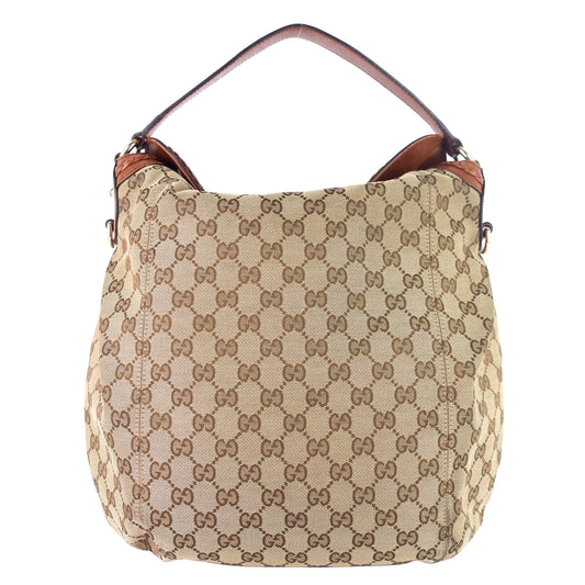 Gucci Brick Lane Medium Monogram Canvas Hobo Bag