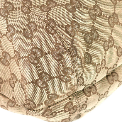 Gucci Brick Lane Medium Monogram Canvas Hobo Bag