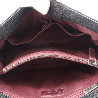 Chanel Coco Top Handle Medium Caviar Leather Bag