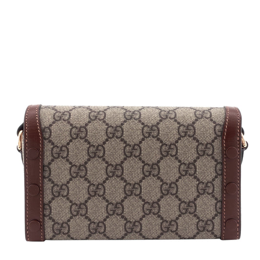 Gucci Horsebit 1955 Coated Canvas Mini Bag