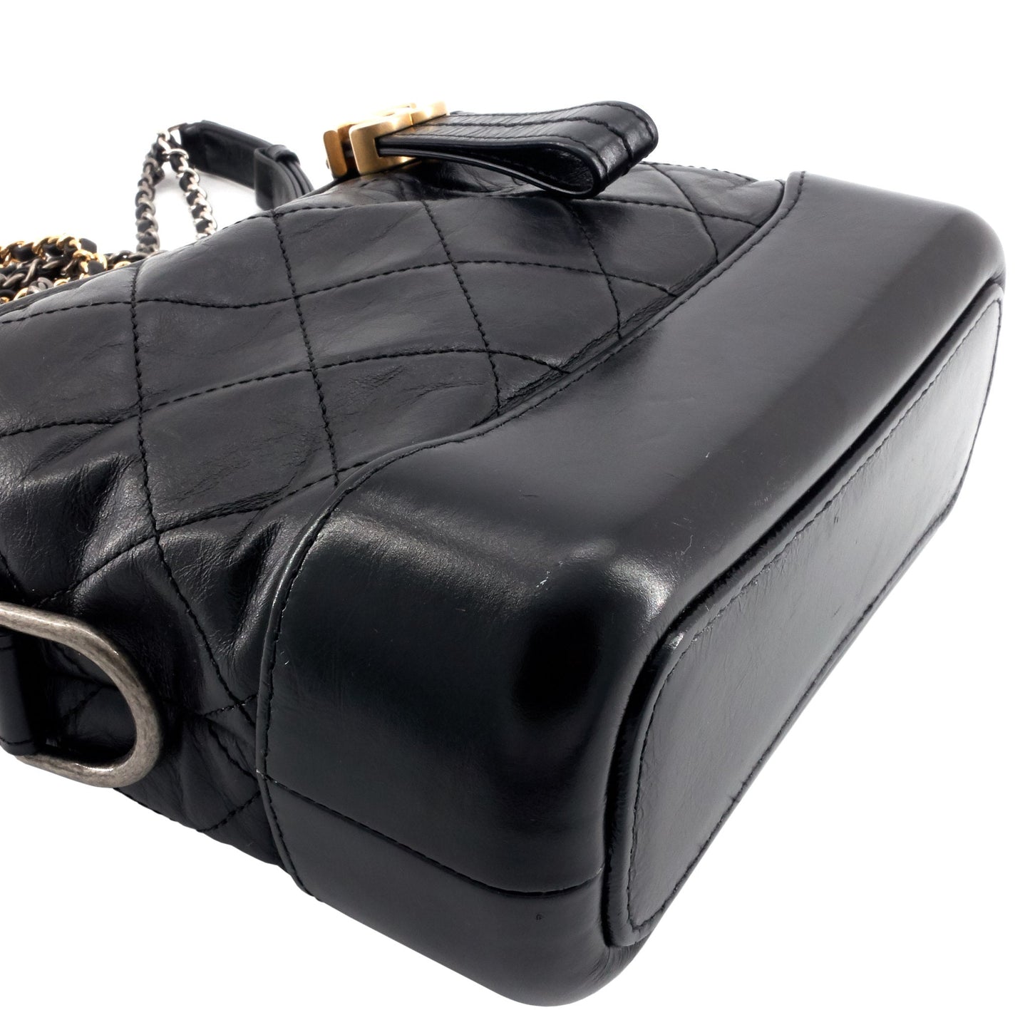 Chanel Gabrielle Small Aged Leather Hobo Bag