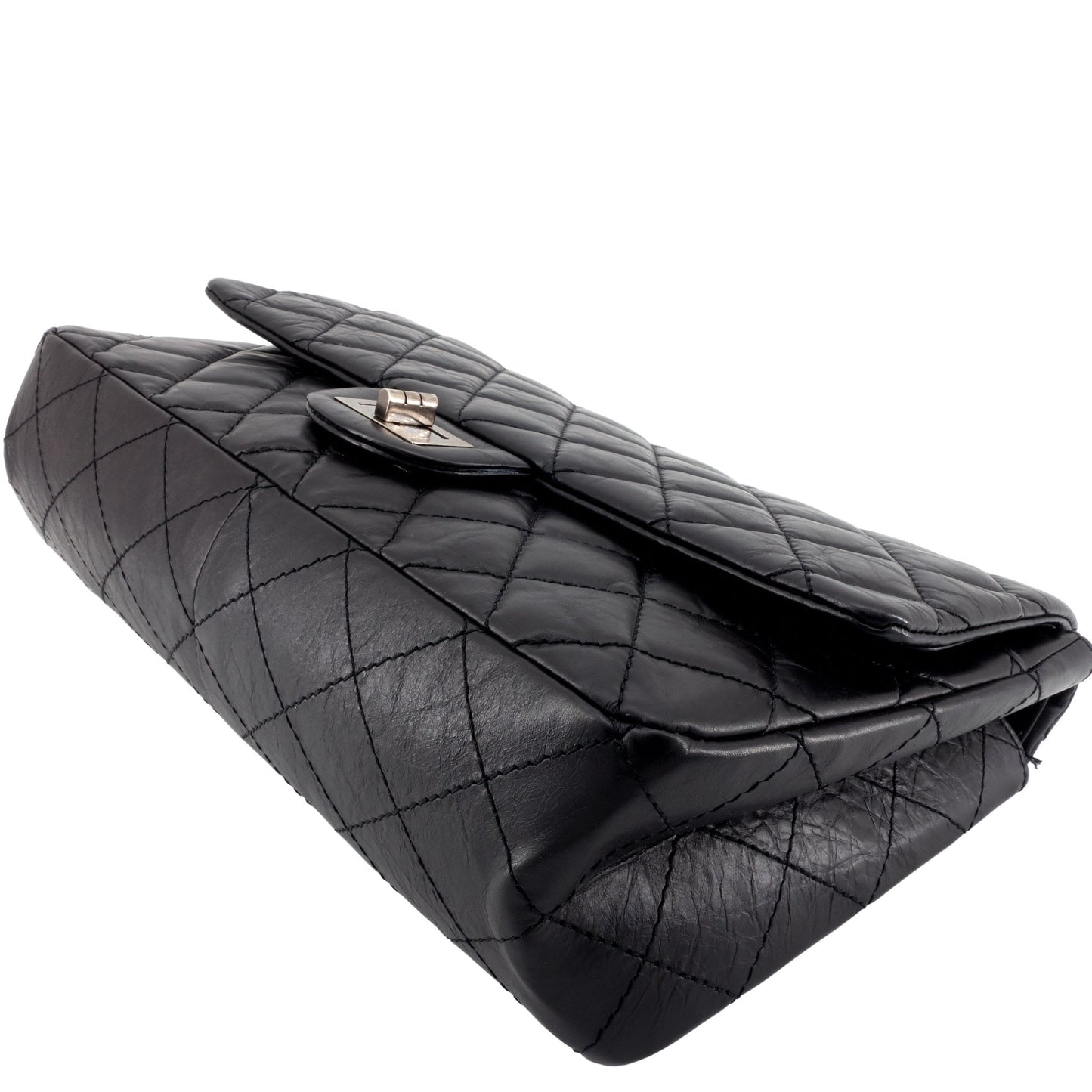 Chanel 2.55 Large Aged Leather Flap Bag