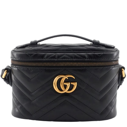Gucci GG Marmont Mini Vanity Leather Crossbody Bag