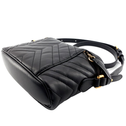 Gucci GG Marmont Mini Vanity Leather Crossbody Bag