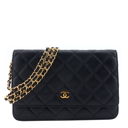 Chanel Wallet on Chain Lambskin Leather Bag