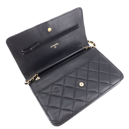 Chanel Wallet on Chain Lambskin Leather Bag