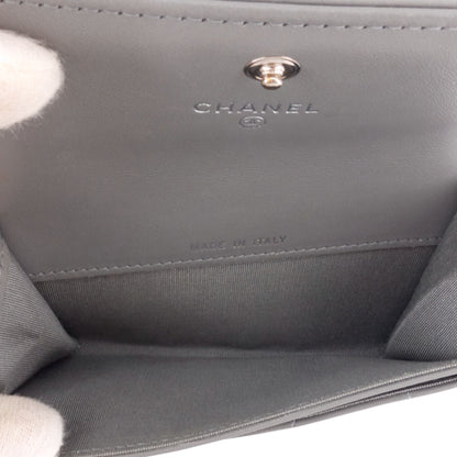 Chanel Boy Lambskin Leather Card Holder