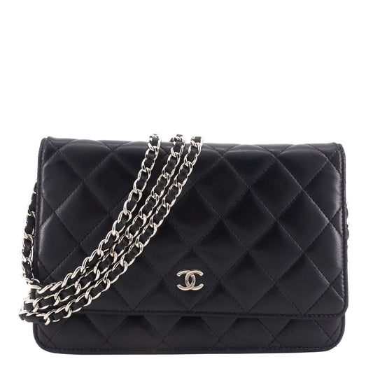 Chanel Lambskin Leather Wallet on Chain Bag