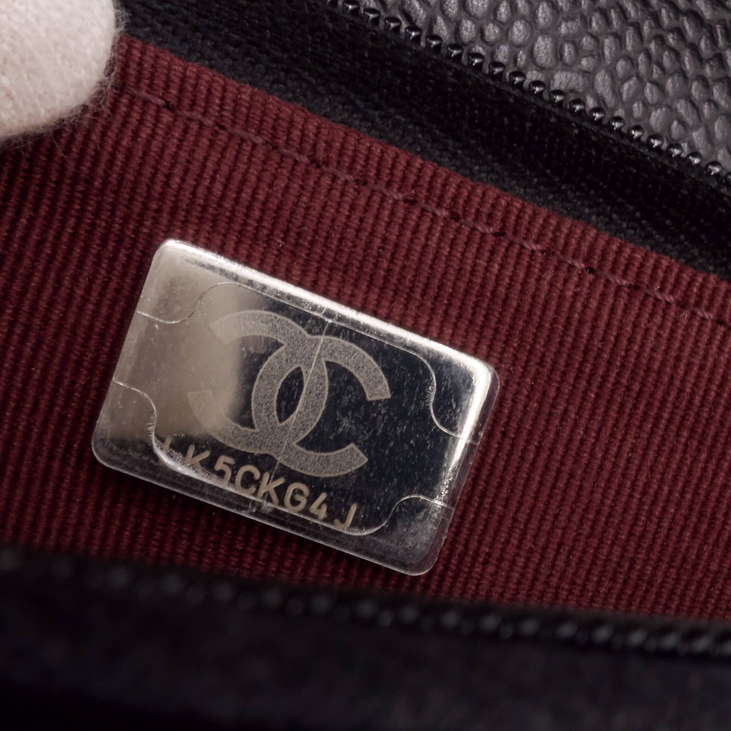 Chanel Wallet on Chain Caviar Leather Bag