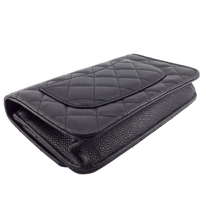 Chanel Wallet on Chain Caviar Leather Bag