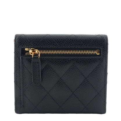 Chanel Trifold Caviar Leather Wallet