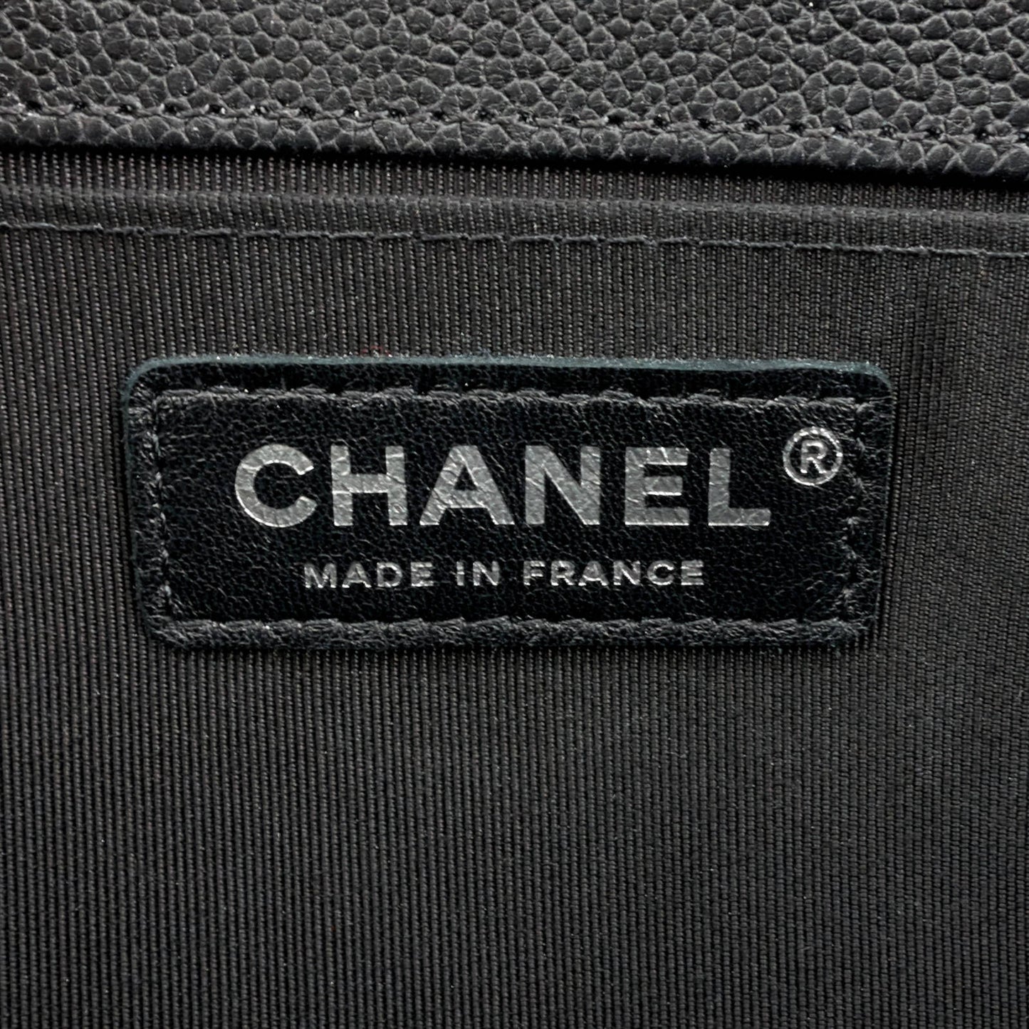 Chanel Boy Old Medium Caviar Leather Bag