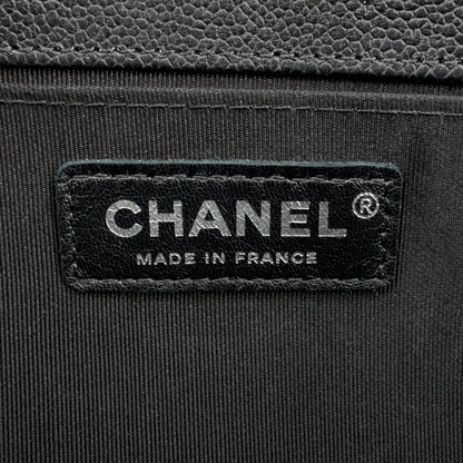 Chanel Boy Old Medium Caviar Leather Bag