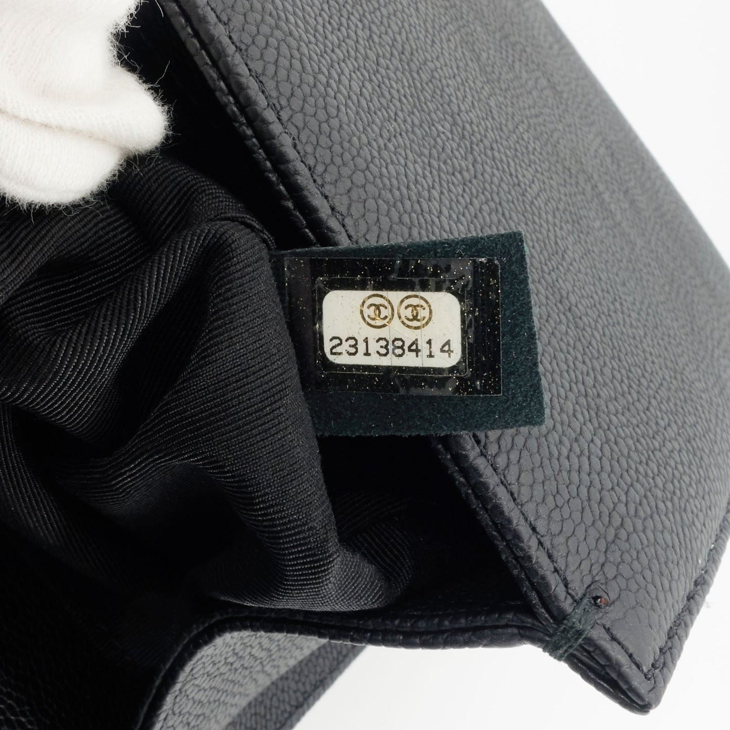 Chanel Boy Old Medium Caviar Leather Bag