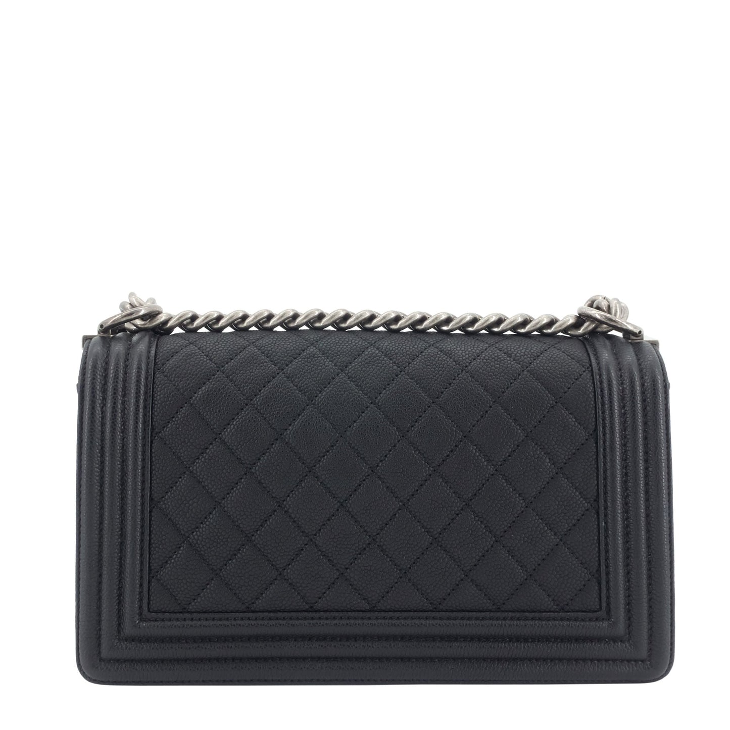 Chanel Boy Old Medium Caviar Leather Bag