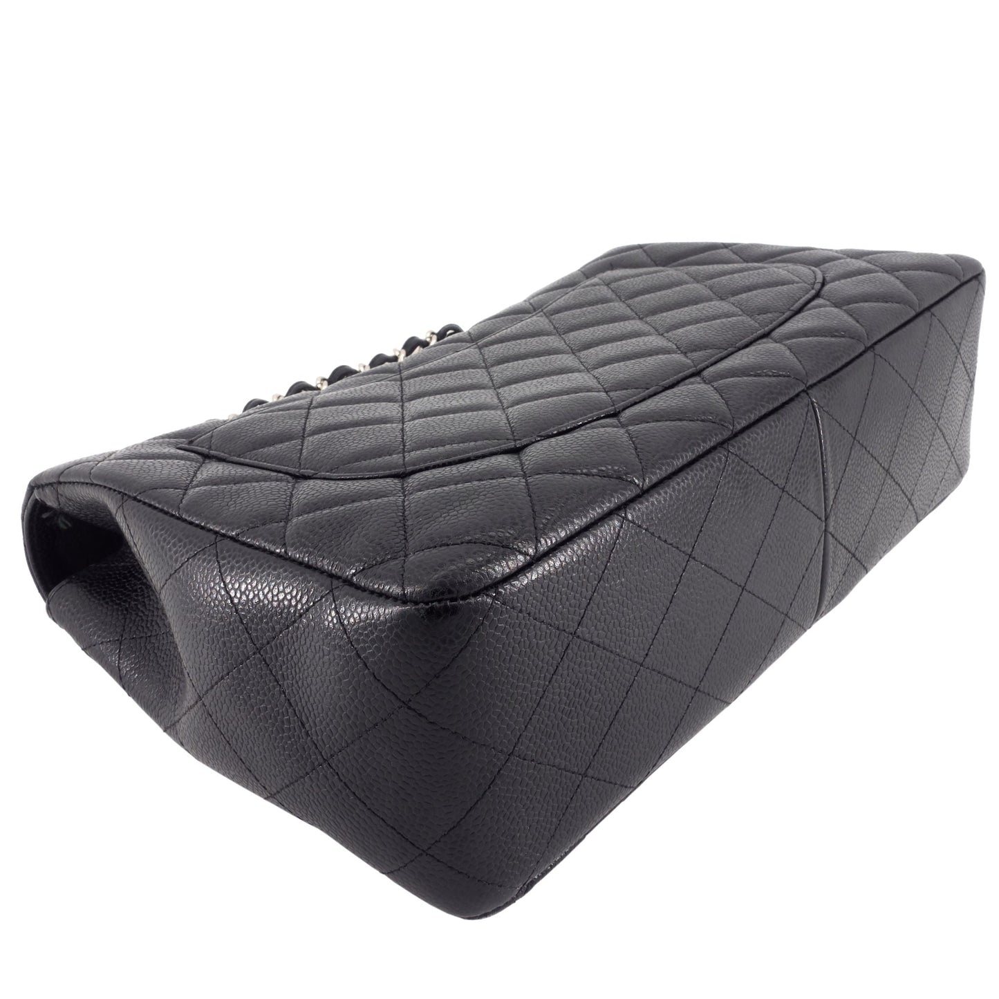 Chanel Jumbo Quilted Caviar Classic Flap Bag