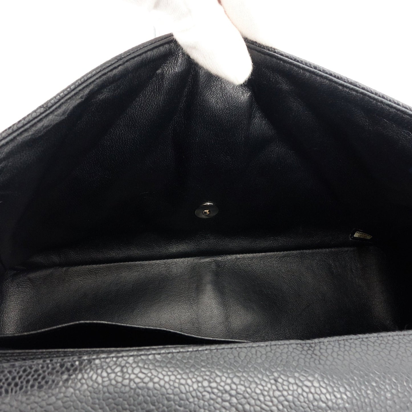 Chanel Jumbo Quilted Caviar Classic Flap Bag