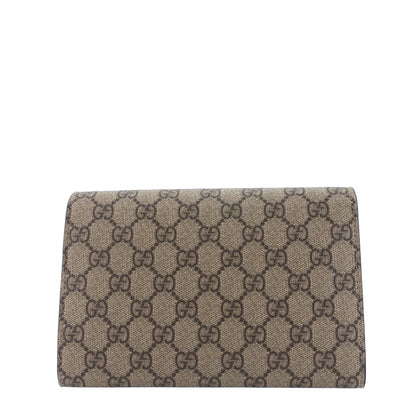 Gucci Dionysus GG Supreme Canvas Wallet on Chain