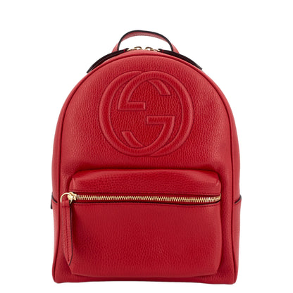 Gucci Soho Chain Calfskin Leather Backpack Bag