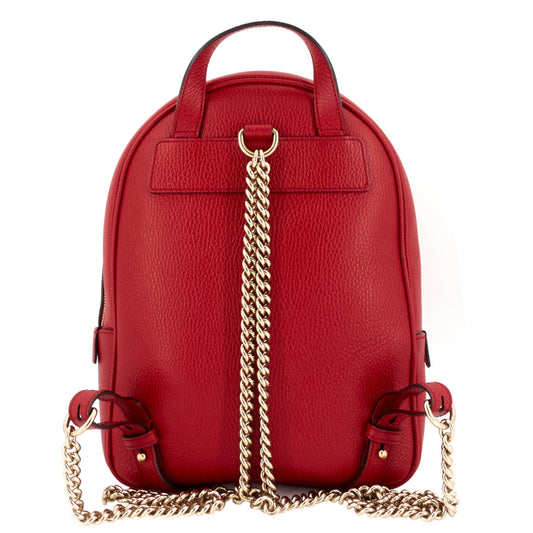 Gucci Soho Chain Calfskin Leather Backpack Bag