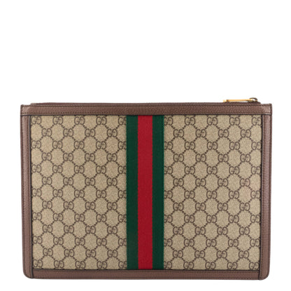 Gucci GG Supreme Canvas Web Ophidia Portfolio Pouch