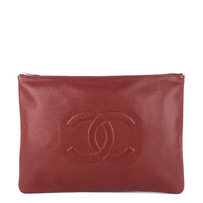 Chanel Timeless CC Caviar Leather Pouch