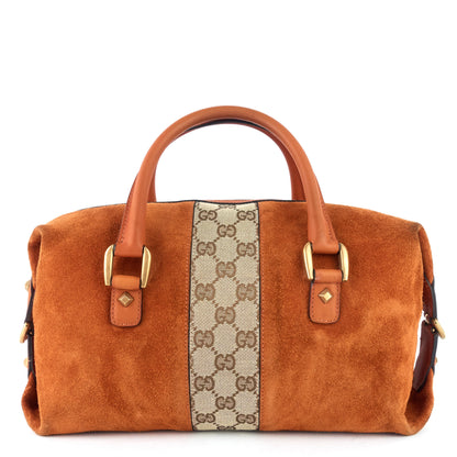 Gucci Boston Small Suede Bag