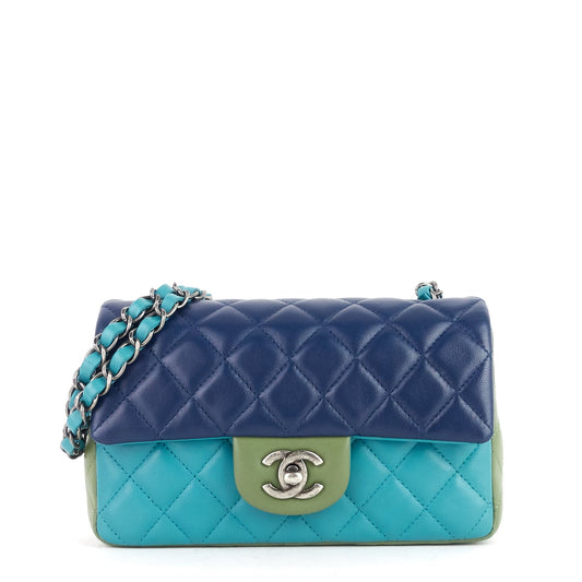 Chanel Classic Tricolour Lambskin Mini Flap Bag