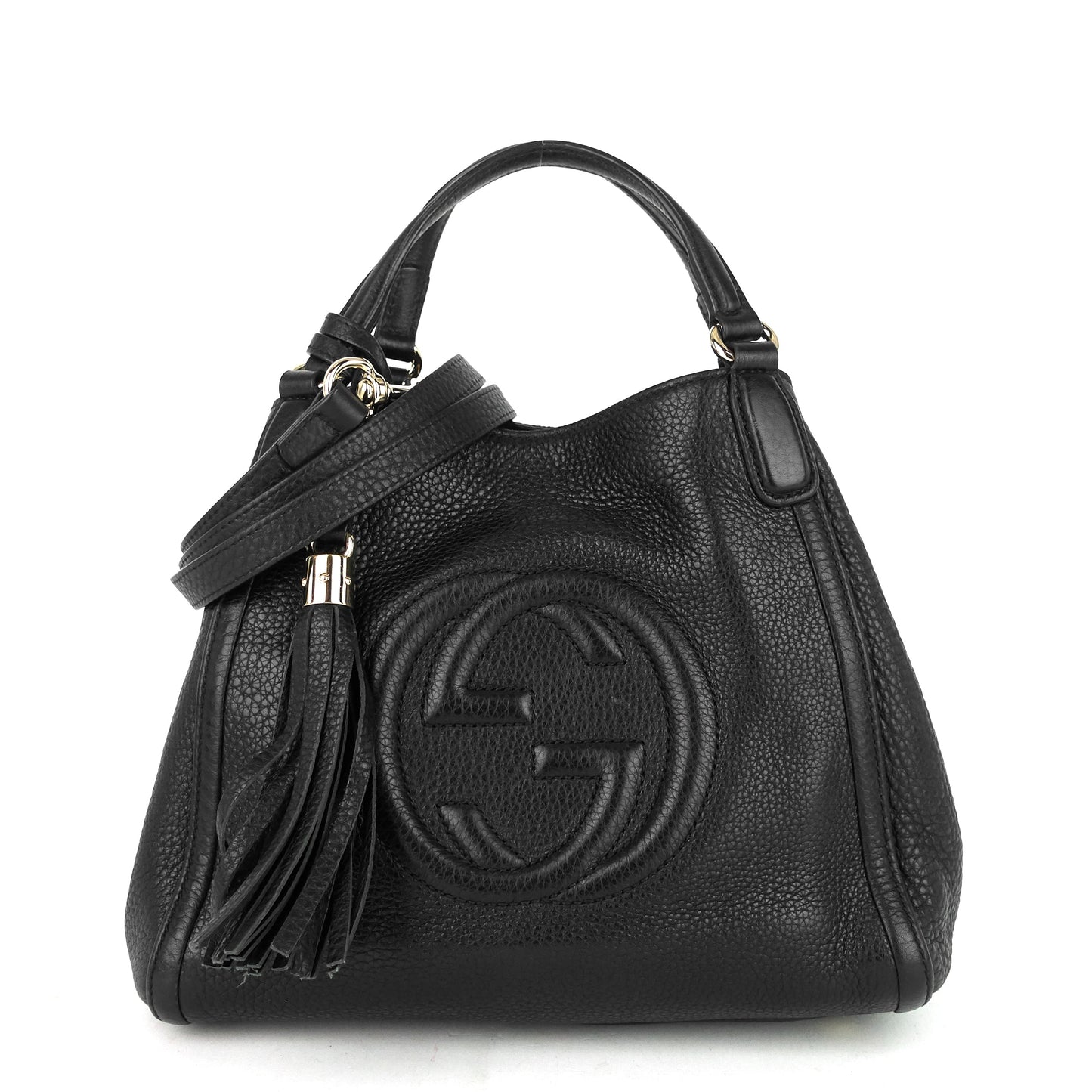 Gucci Soho Small Pebbled Calfskin Satchel Bag