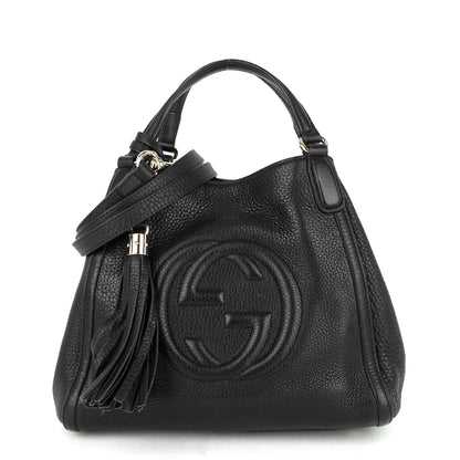 Gucci Soho Small Pebbled Calfskin Satchel Bag
