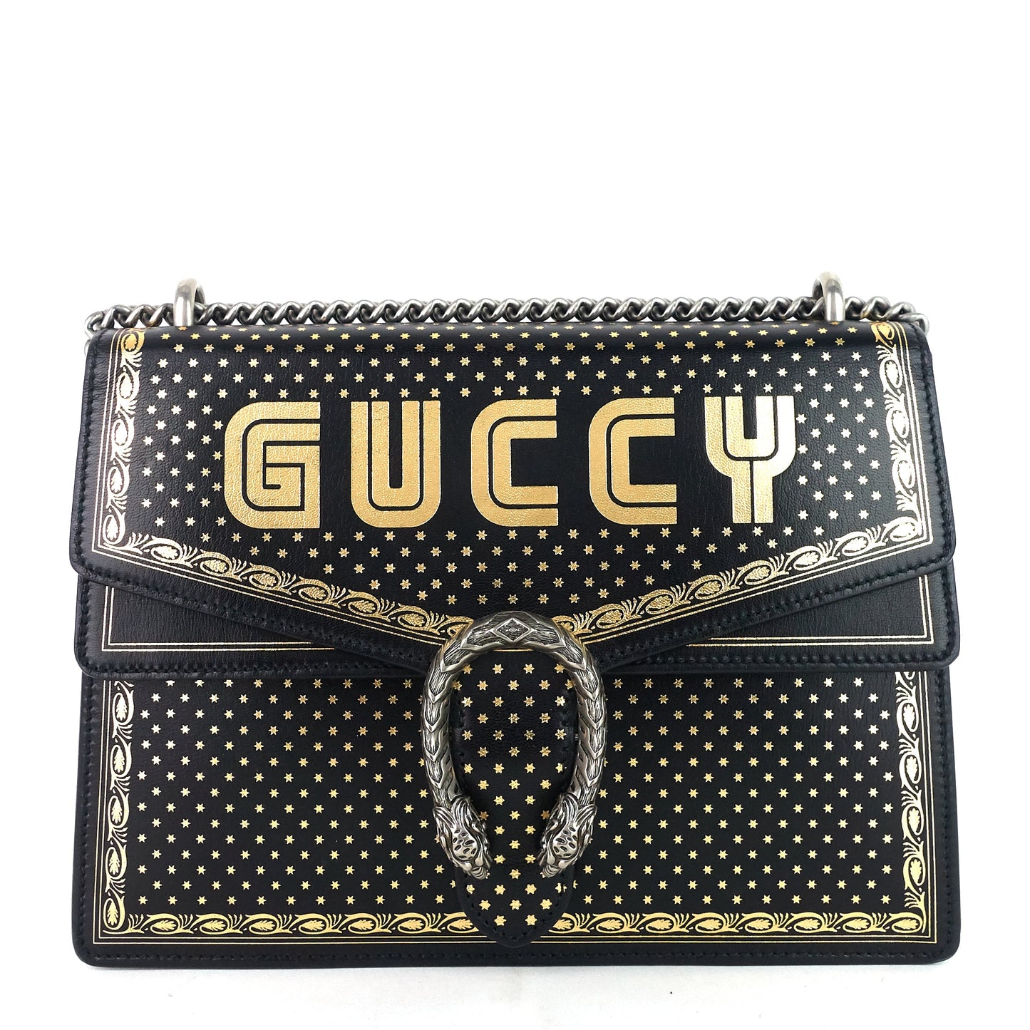 Gucci Dionysus Star Print Medium Leather Bag