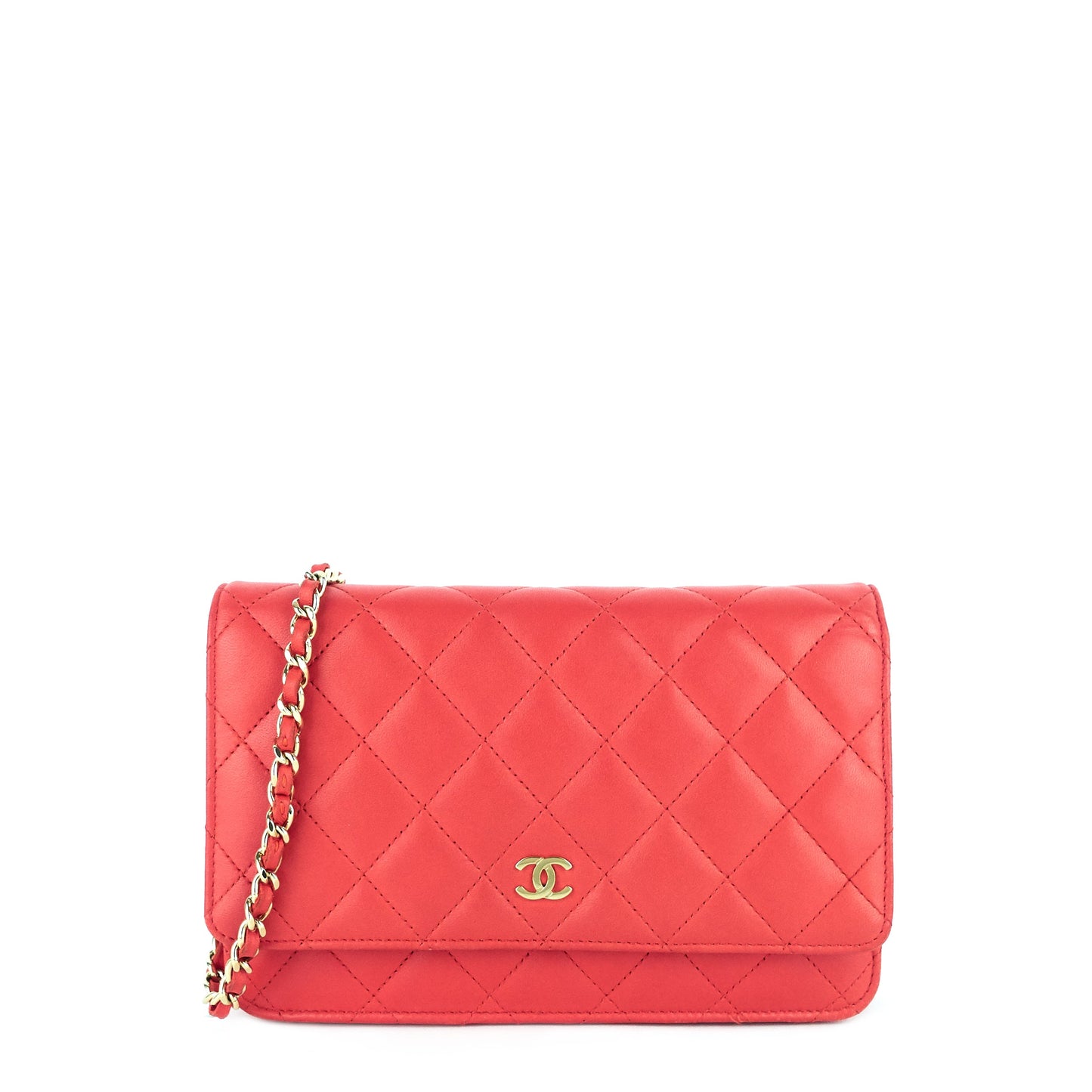Chanel Wallet on Chain WOC Lambskin Leather Bag