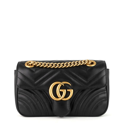 Gucci GG Marmont Mini Chevron Leather Bag