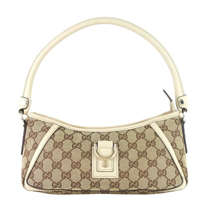 Gucci Abbey D-Ring Monogram Canvas Pochette Bag