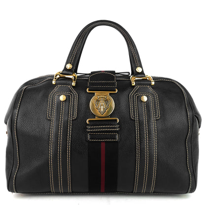 Gucci Aviatrix Large Leather Boston Bag