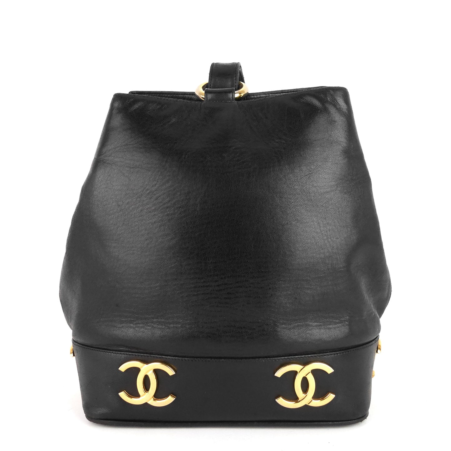 Chanel Lambskin CC Bucket Bag
