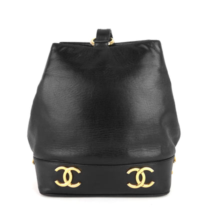 Chanel Lambskin CC Bucket Bag