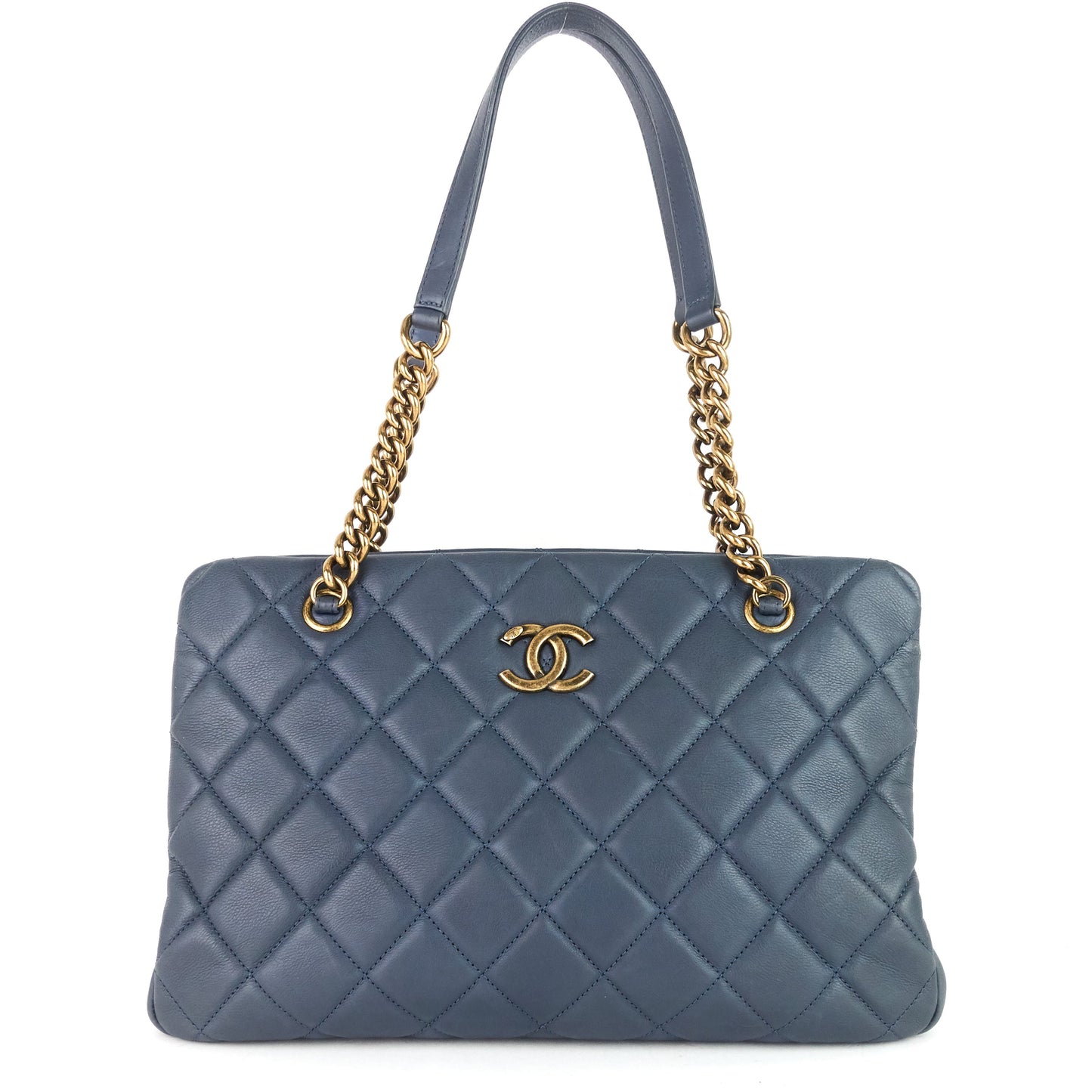 Chanel CC Crown Medium Calfskin Tote Bag