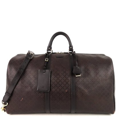 Gucci Bright Diamante Leather Carry-On Duffle Bag