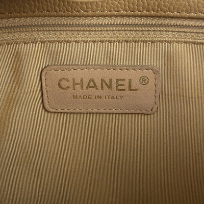 Chanel Petite Shopping Tote Quilted Caviar Leather Bag