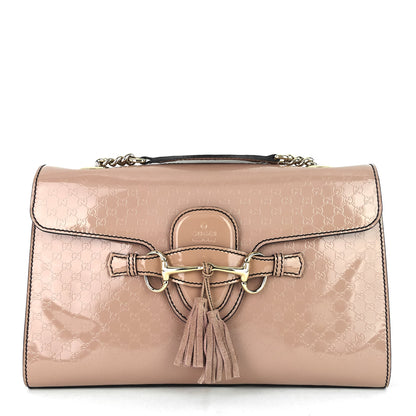 Gucci Emily Micro Guccissima Patent Leather Bag