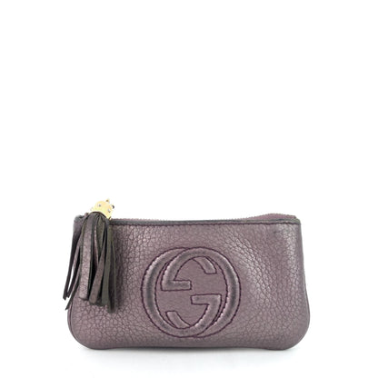 Gucci Calf Leather Soho Key Pouch