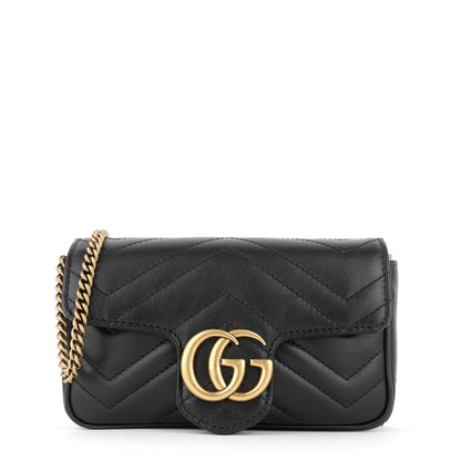 Gucci GG Marmont Super Mini Matelass� Leather Bag