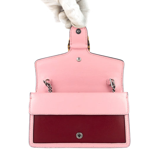 Gucci Dionysus Super Mini Two-Tone Leather Bag