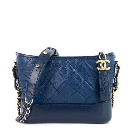 Chanel Gabrielle Small Calfskin Leather Hobo Bag
