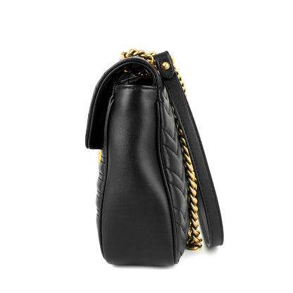 Gucci GG Marmont Medium Chevron Leather Bag
