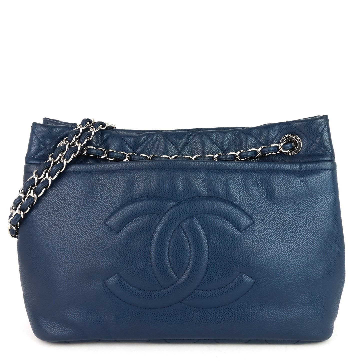 Chanel CC Timeless Caviar Leather Tote Bag
