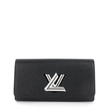 Louis Vuitto Twist Long Black Epi Leather Wallet